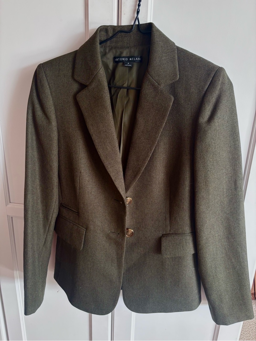 ANTONIO MELANI Green Tailored Women's Blazer